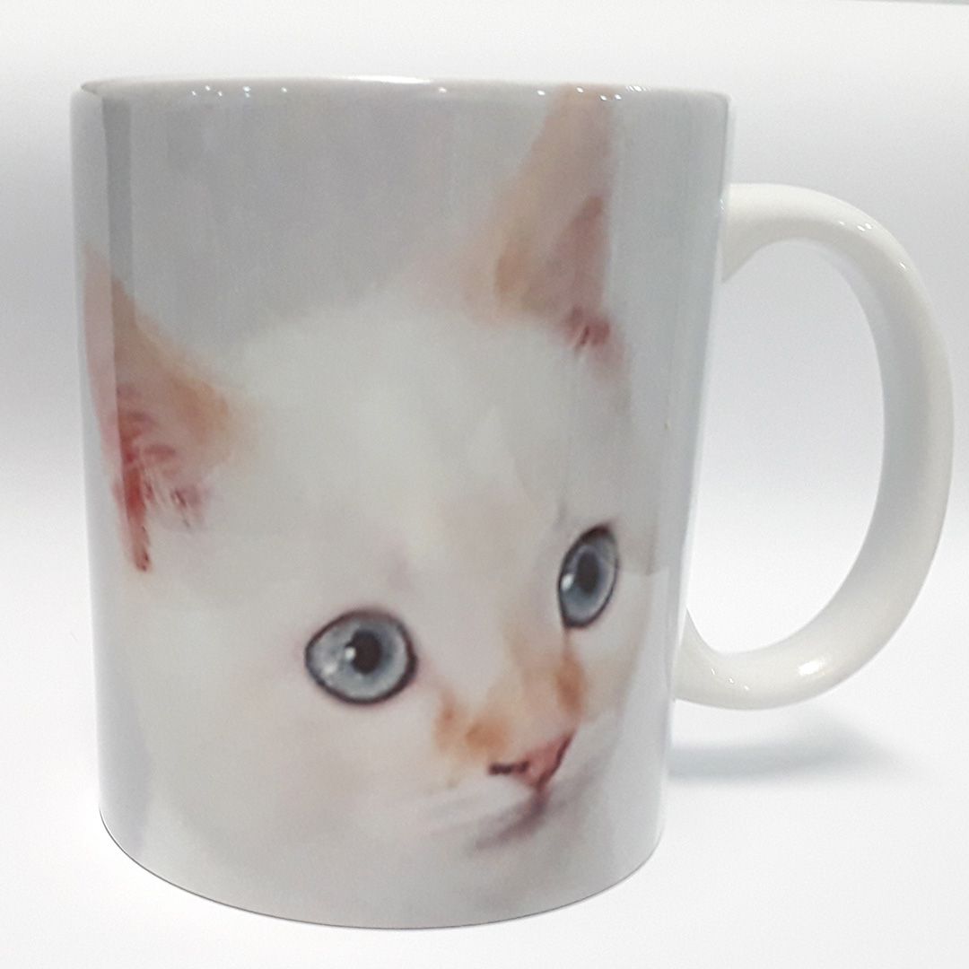 Taza de cerámica blanca - Imagen 2