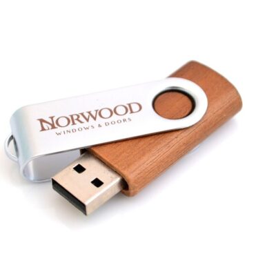 usb giratoria madera