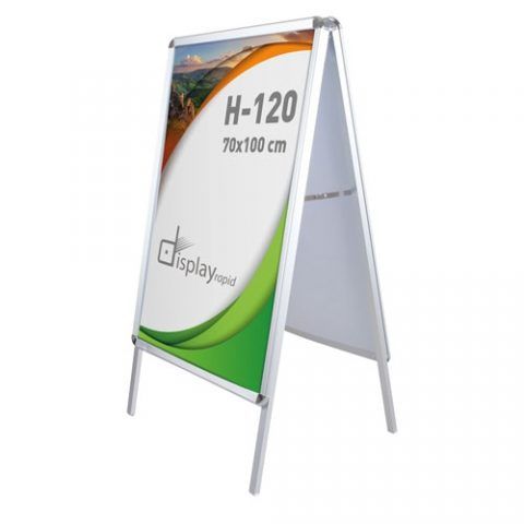 Caballete aluminio 50 x 70 2 caras