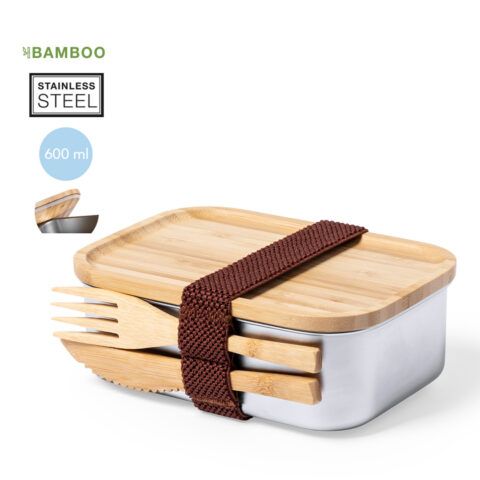 Fiambrera bambú personalizada