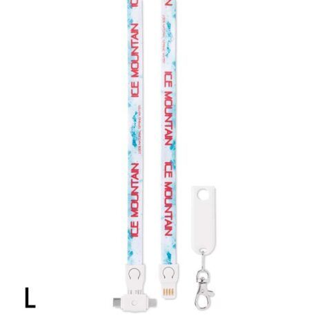 Lanyard y cable cargador 3 en 1