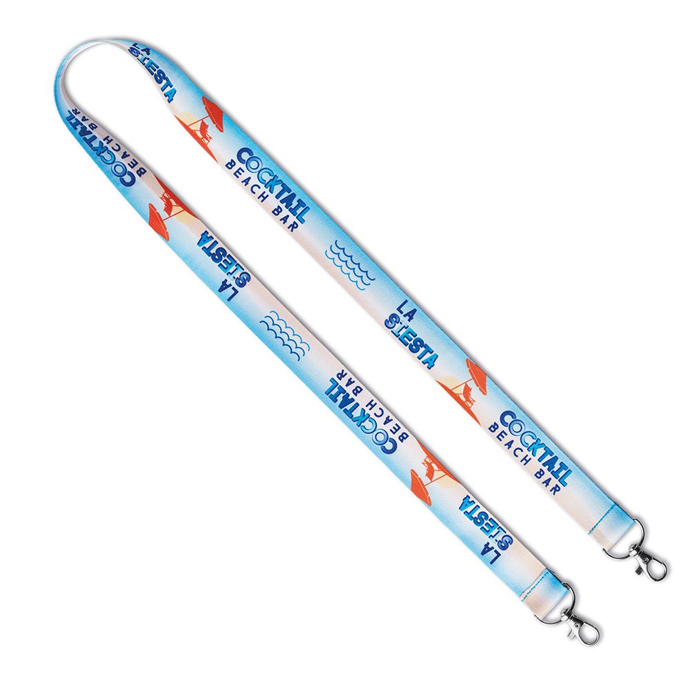 Lanyard de poliéster 2 enganches