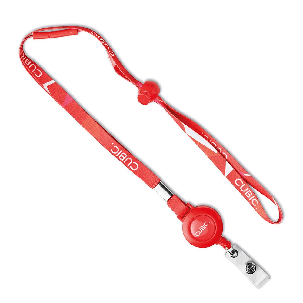 Lanyard con porta tarjetas extensible - Imagen 2