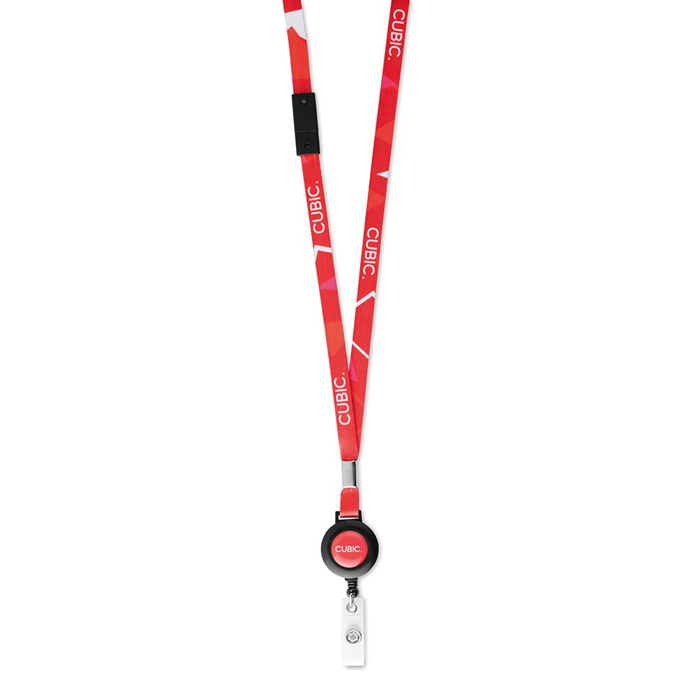 Lanyard con porta tarjetas extensible - Imagen 3