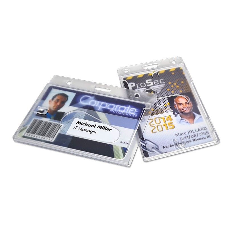 Porta credencial esmerilado para 1 tarjeta - (Pack de 25 unidades) - Imagen 2