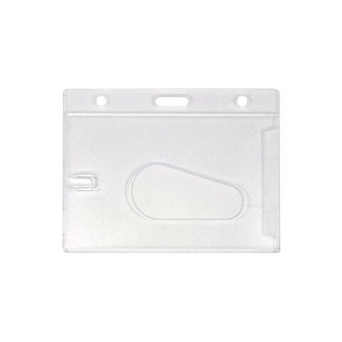 Porta credencial esmerilado para 1 tarjeta - (Pack de 25 unidades)