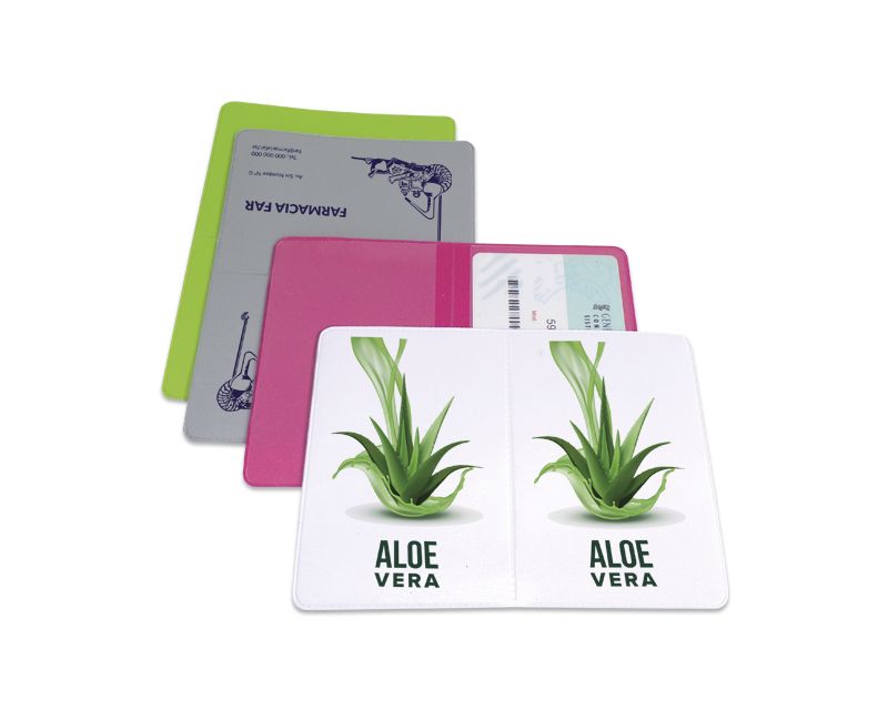 Funda Plástico Tarjetero Doble